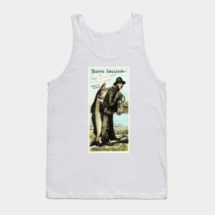 Scott's Emulsion Pure Cod Liver Oil Food Supplement Vintage Advertising Poster Tank Top